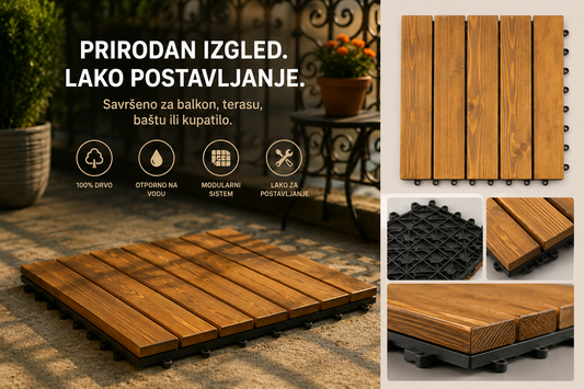 Drvena Podna Obloga na Klik-100% Drvo
