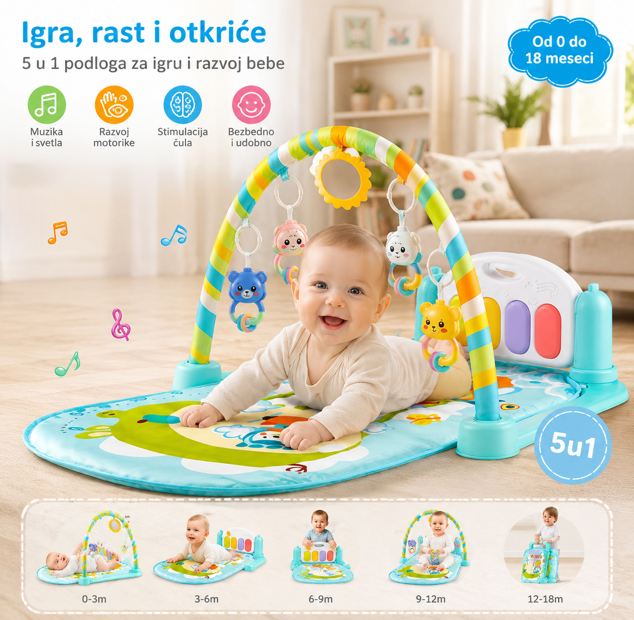 Muzički BABY GYM Za Bebe