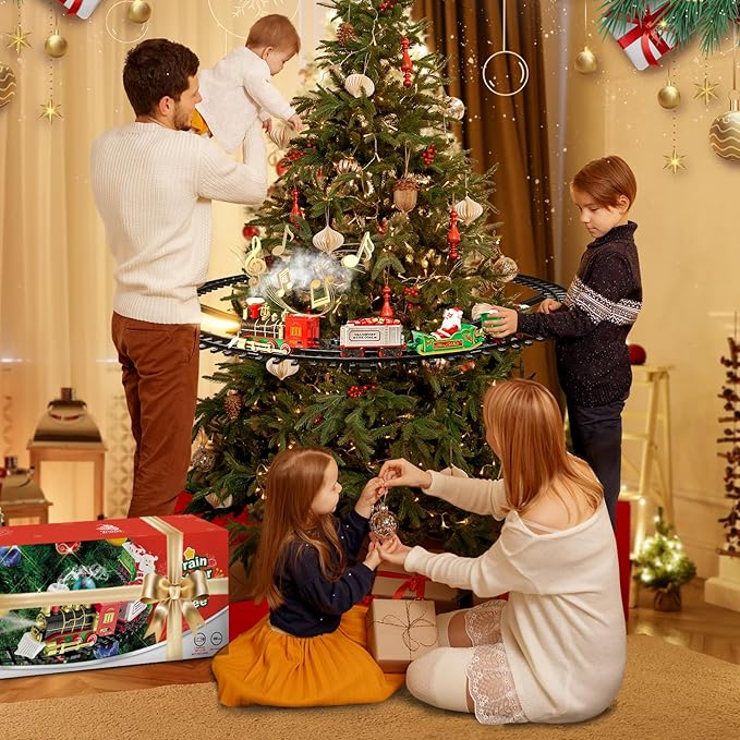 🎄 Magični Novogodišnji Vozić Oko Jelke – Sa Muzikom i Svetlima