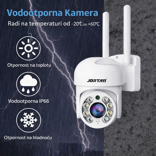 FULL HD WiFi Kamera za Dvorište – 360° Kontrola + Mikrofon+Aplikacija