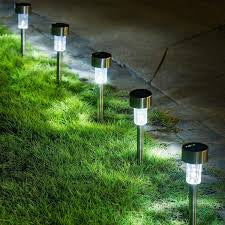 Solarne LED lampe za dvorište – Set od 10 komada