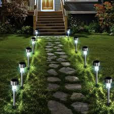 Solarne LED lampe za dvorište – Set od 10 komada